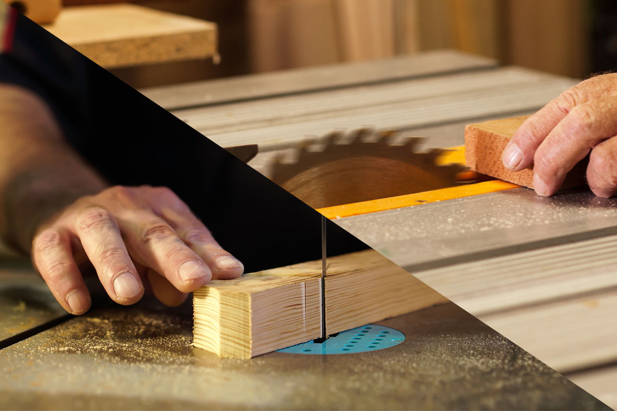 band saw kerf comparison table saw